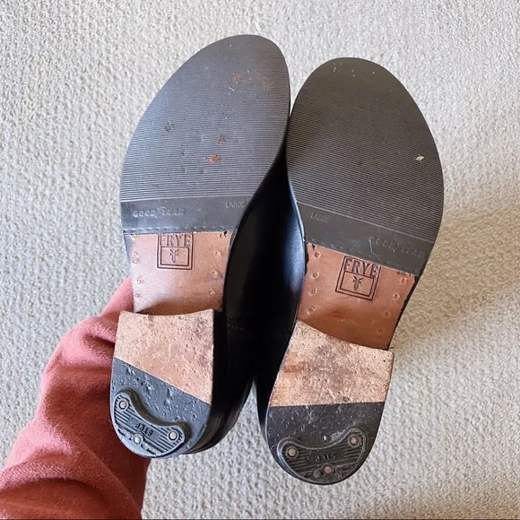 Frye black leather Melissa Button tall boot size 6.5 - Picture 7 of 13